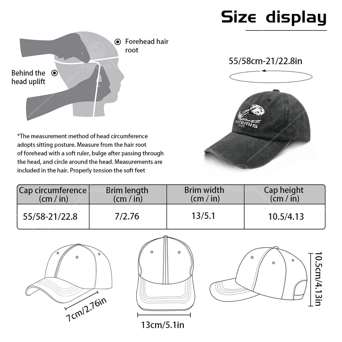 PENDRA Washed Distressed Baseball Cap