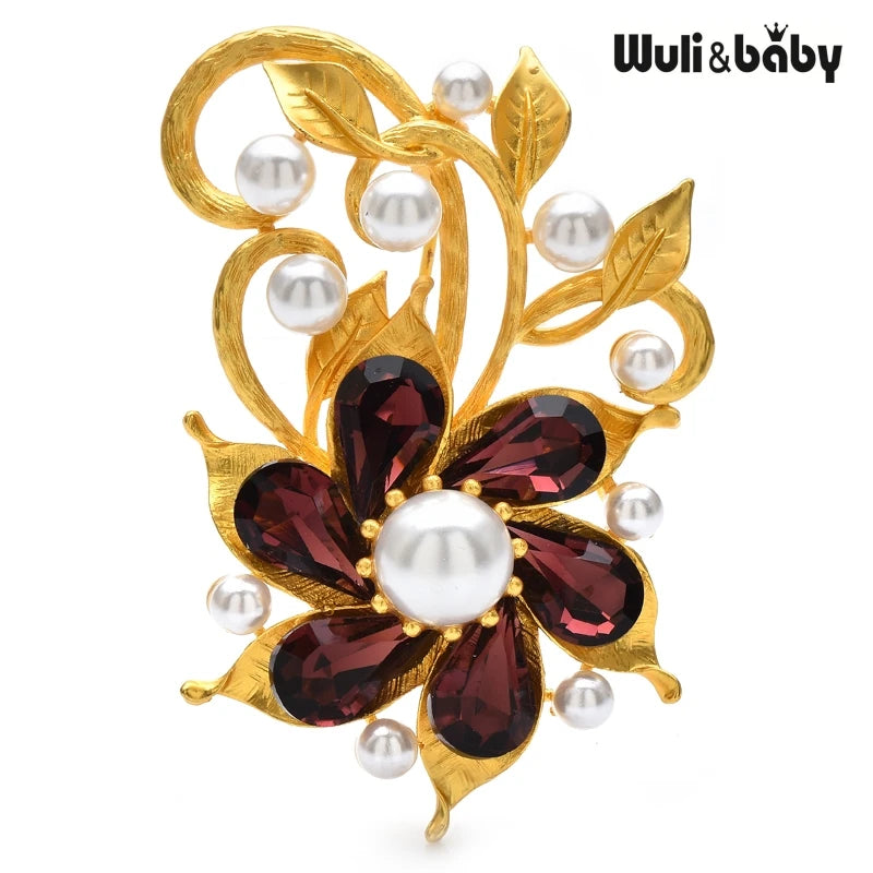 PENDRA Florielle11 Crystal Brooch