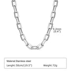PENDRA Square Rectangle Bold Chain Necklace