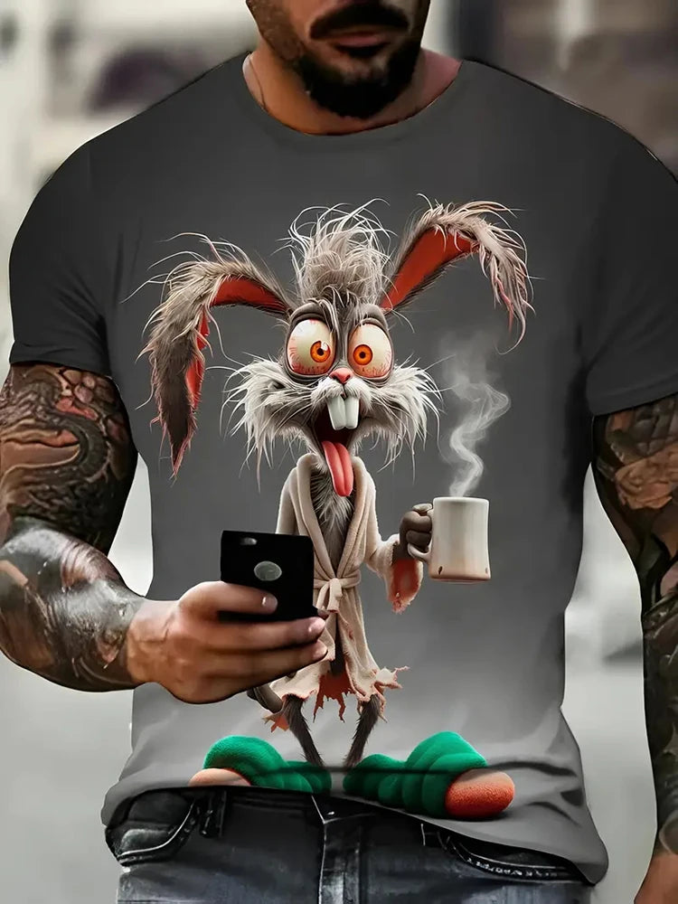 PENDRA Sports Abstract Cartoon T-Shirt