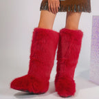 PENDRA Knee Warm Imitation Boots
