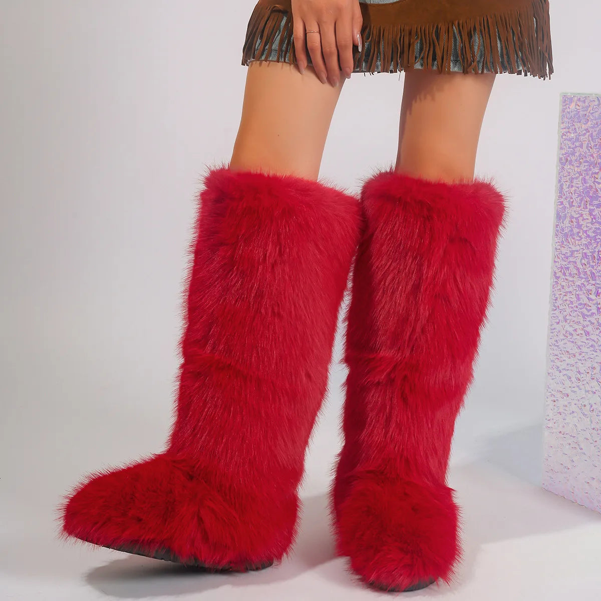 PENDRA Knee Warm Imitation Boots