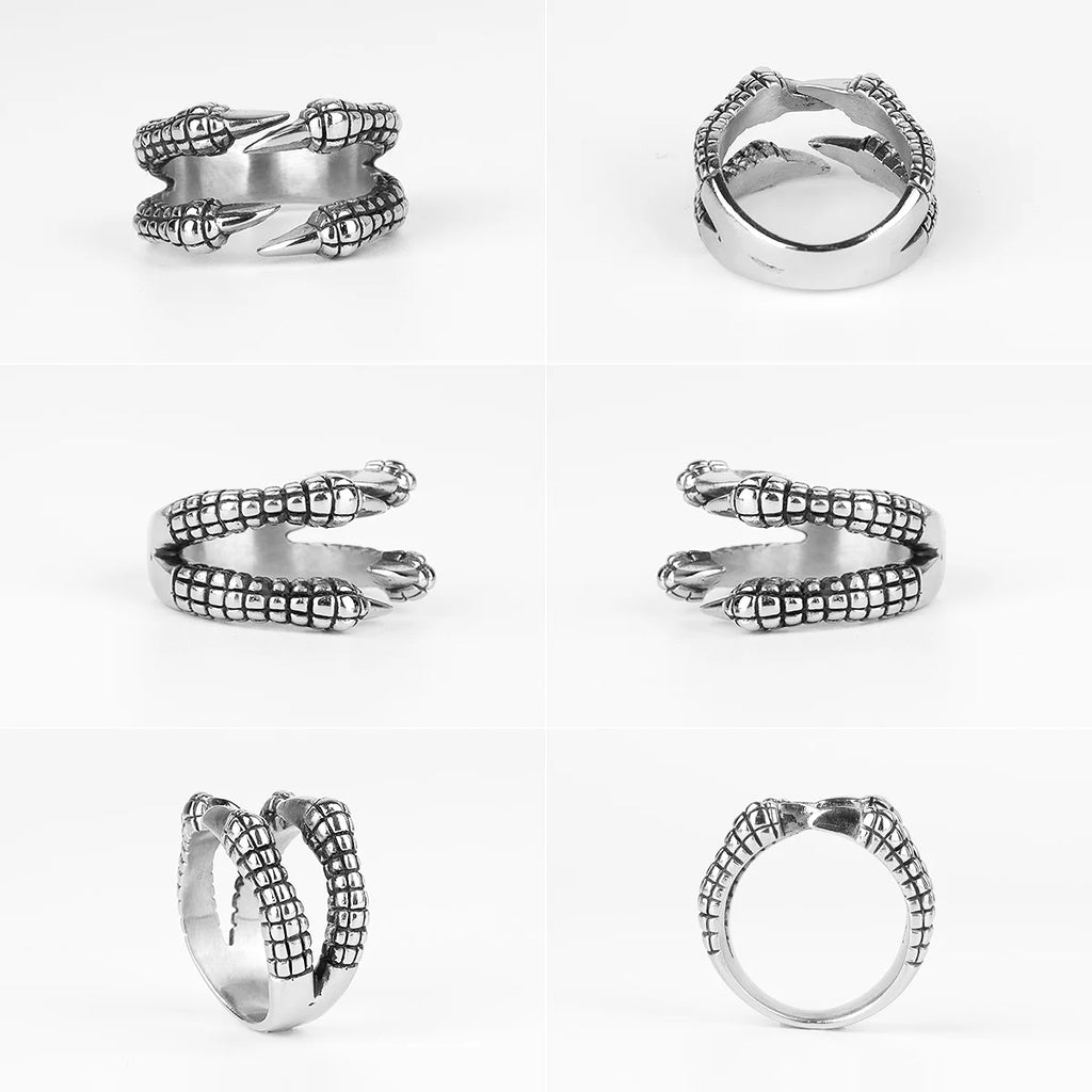 PENDRA Dragon Claw Personality Steel Ring