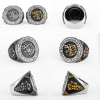 PENDRA Viking Runes Wolf Ring