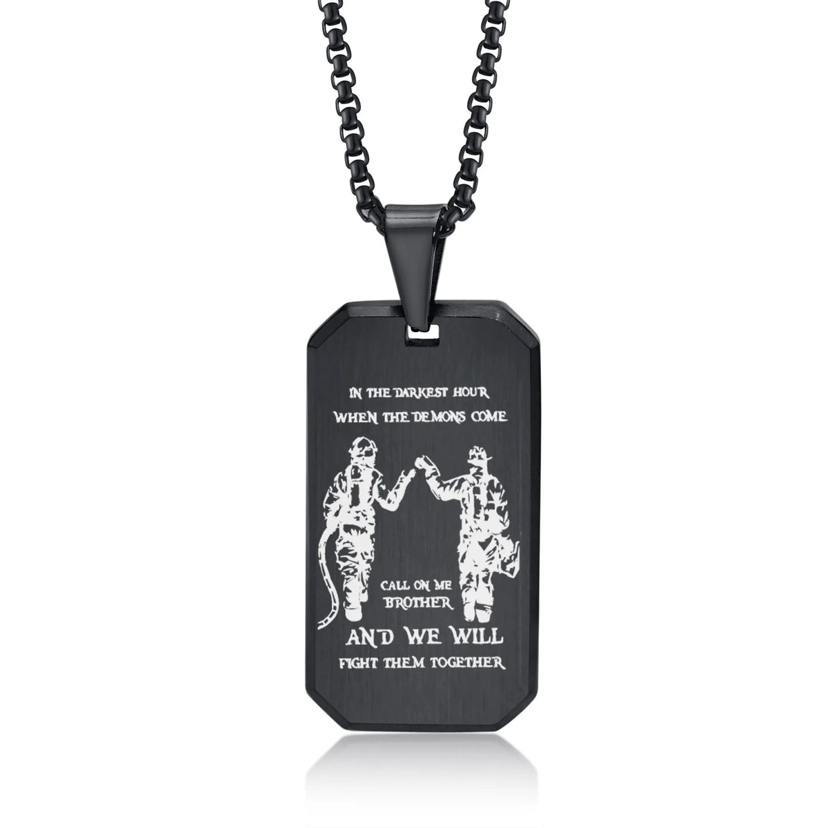 Waterproof Stainless Steel Dog Tag Necklaces for Men BFF Jewelry,Free Custom Birthday Graduation Father's Day Gifts to Him