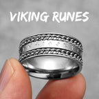Vintage Nordic Viking Runes Celtic Knot Series Stainless Steel Womens Mens Rings Punk Biker Jewelry Creativity Gift Wholesale