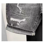 PENDRA Denim Washed Straight Jeans
