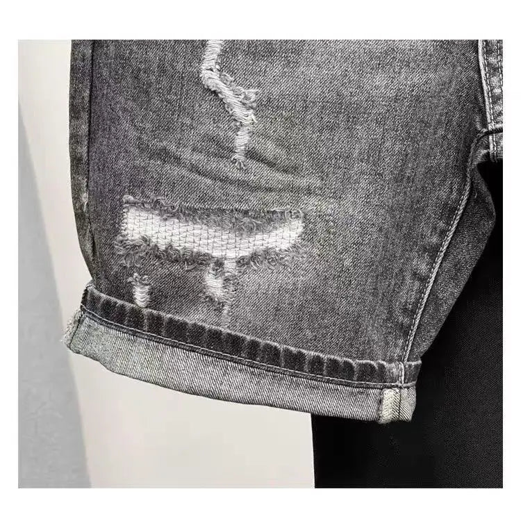 PENDRA Denim Washed Straight Jeans