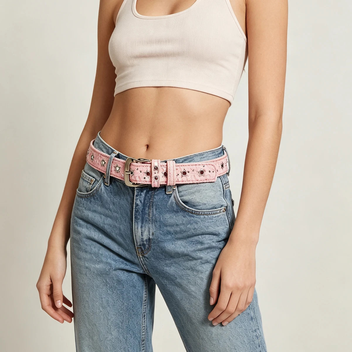 PENDRA Orlaellea Black Pin Buckle Star Luxury Belt