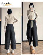 PENDRA Thick Cotton Wide Pants