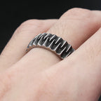 PENDRA Geometra Stainless Steel Geometric Ring