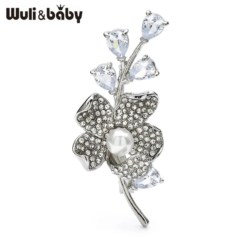 PENDRA Florielle18 Crystal Brooch