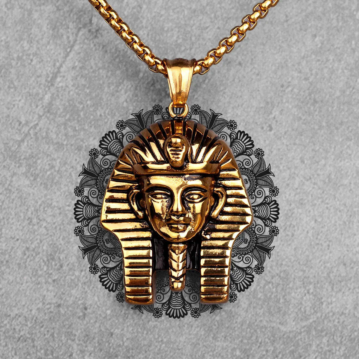 PENDRA Egypt Pharaoh Boyfriend Steel Necklace