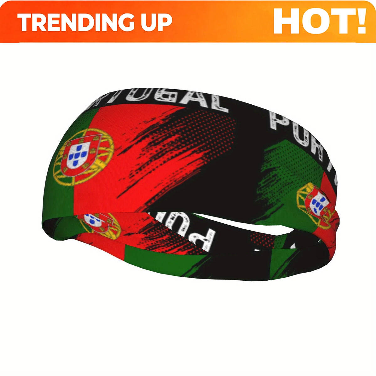 Sports Headband Featuring The Flag of Portugal