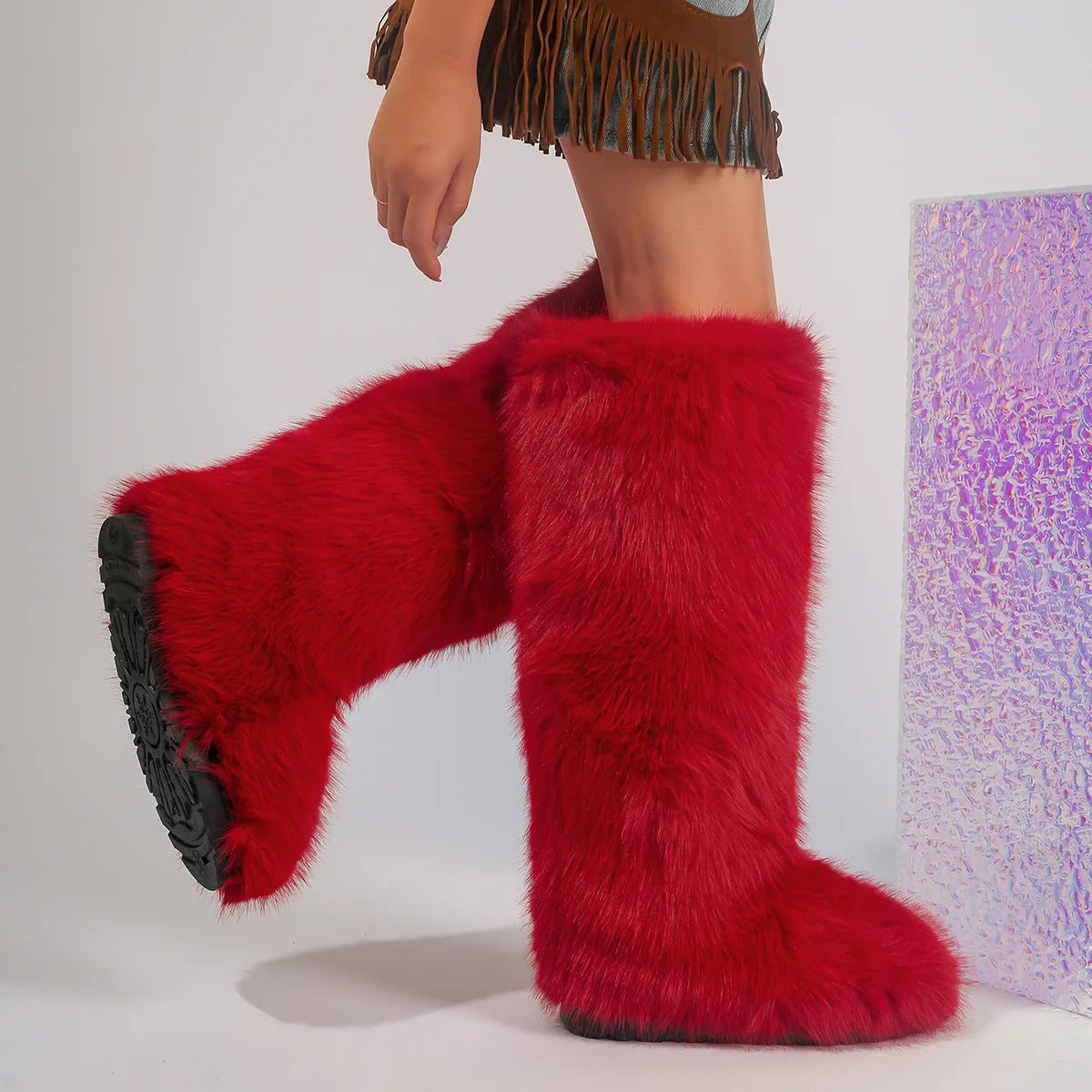 PENDRA Knee Warm Imitation Boots