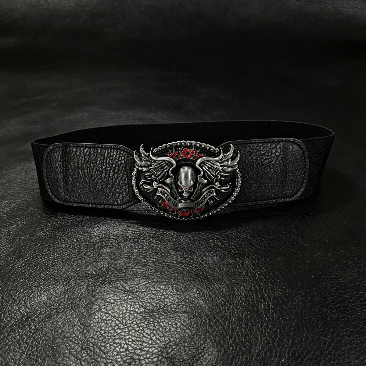 PENDRA Irisene Black Gothic Elastic Corset Belt