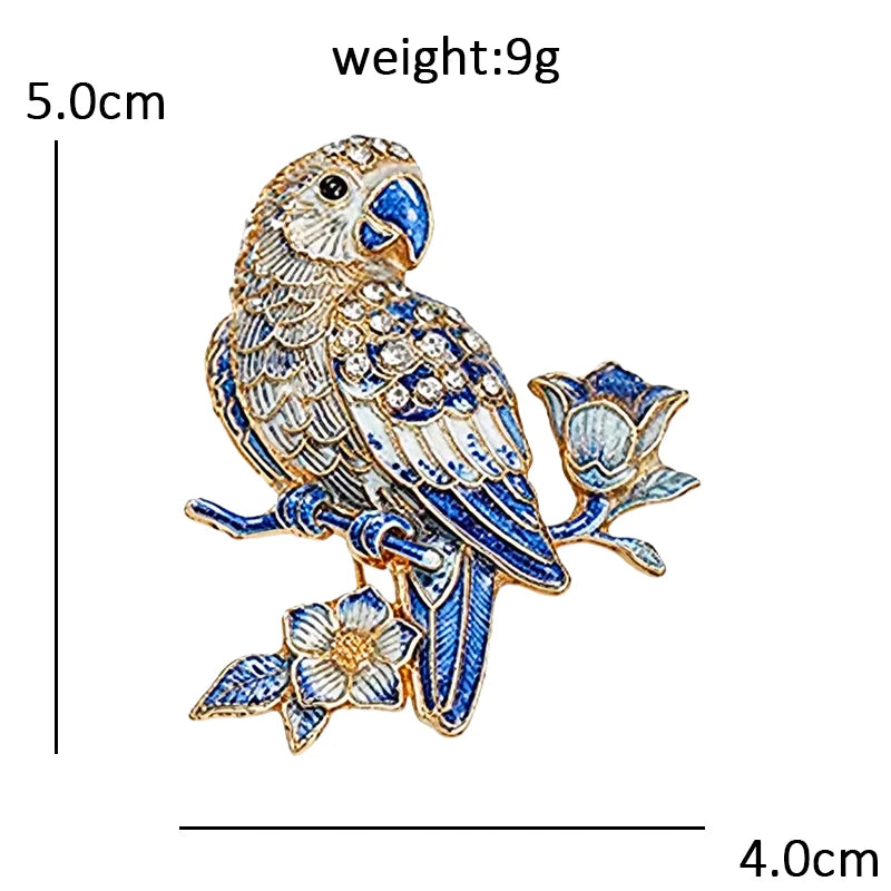 PENDRA Porcelain Animal Collection Brooch