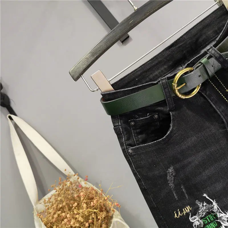 PENDRA Embroidery Elastic Pants