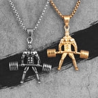 PENDRA Weightlifting Fitness Bodybuilding Steel Necklace