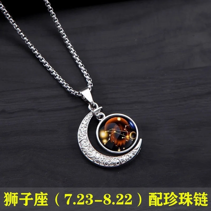 PENDRA Zodiacglow Luminous Twelve Constellations Pendant Necklace