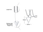 PENDRA Interlocking Triangle Pendant Necklace