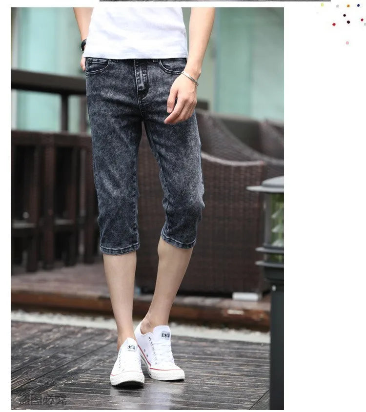 PENDRA Grey Slim Capric Jeans