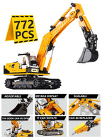 PENDRA Engineering Vehicle Excavator Building Set