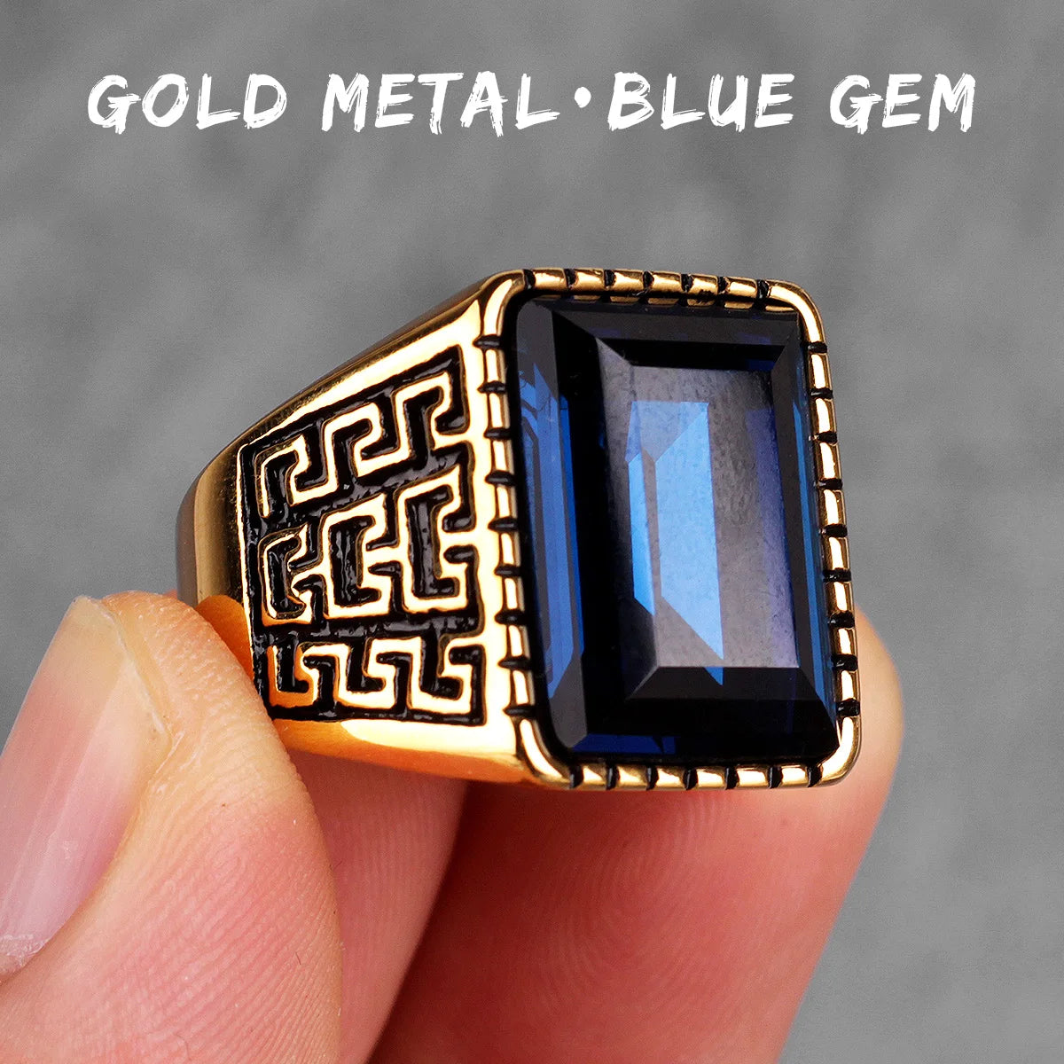 PENDRA Rhinestone Steel Ring