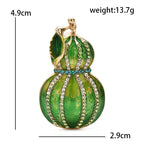 PENDRA Calabasha Enamel Calabash Brooch