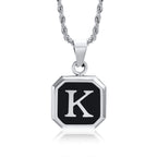 PENDRA Square Twisted Pendant Necklace