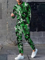 PENDRA Graffiti Long-Sleeve Pajama Loungewear Set
