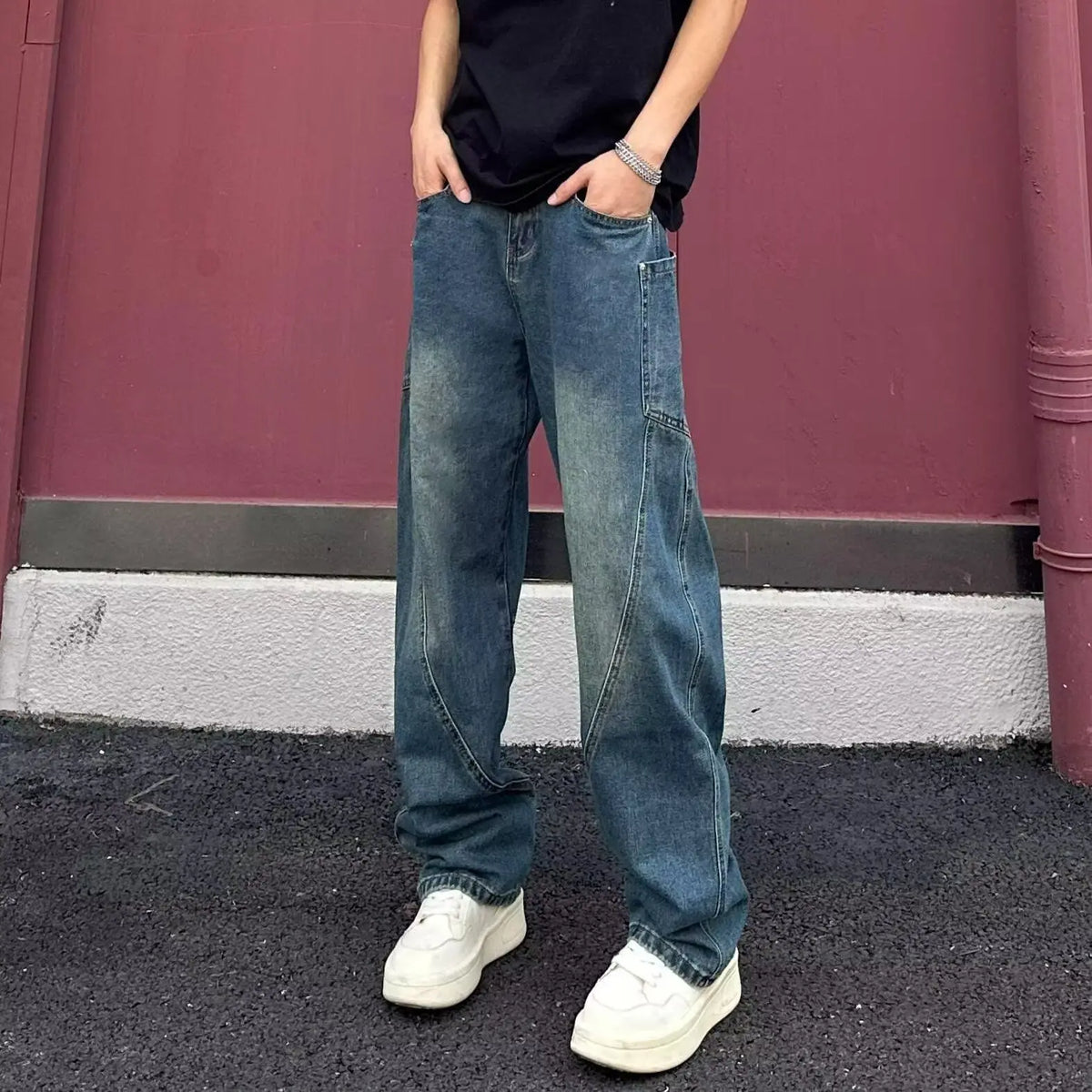 PENDRA Straight Cargo Jorts Pants