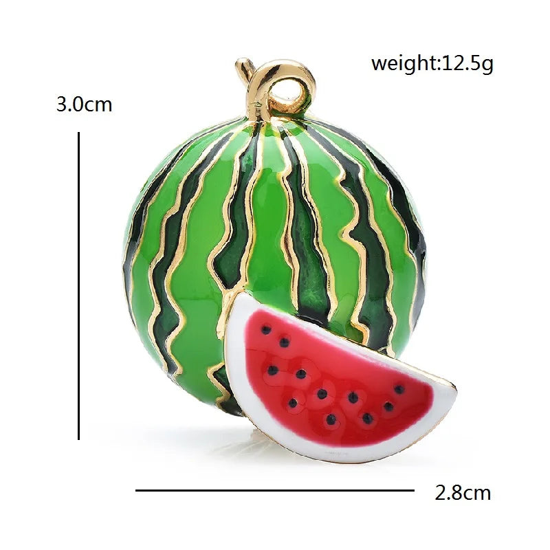 PENDRA Watermelia Cute Watermelon Brooch