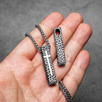 Texture Cross Men Necklaces Stainless Steel Pendant Chain Women Fashion Retro Jewelry Punk New In Accessories Gifts Wholesale