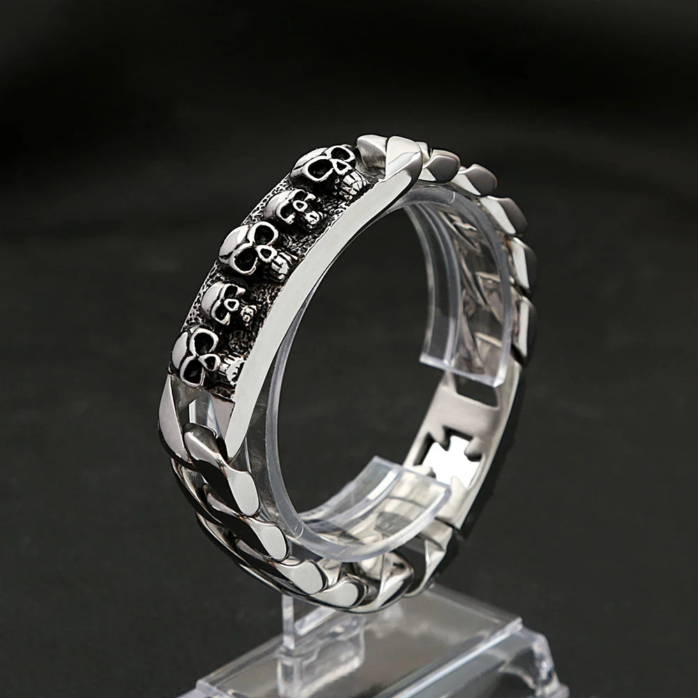 PENDRA Valknut Celtic Stainless Steel Cuff Bracelet