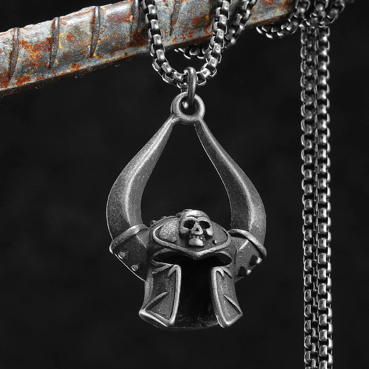 PENDRA Solamond Skull Motif Necklace