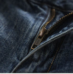 Wholesale 2022 New Hong Kong Style Spliced Ork Clothes Harem Pants Brand Solid Versatile Loose Legged Men Cowboy Baggy Jeans