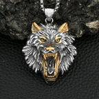 PENDRA Odinwolf Nordic Wolf Pendant Necklace