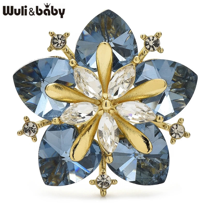 PENDRA Peachelle Crystal Peach Blossom Brooch