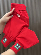 Fashion Summer Harem Pants Female 2025 New Letter Women's Sports Pants Quick Dry Tie Feet Elastic Waist Casual Trousers