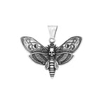 PENDRA Deathmoth Gothic Death Head Moth Necklace