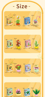 PENDRA Succulent Potted Floral Building Set
