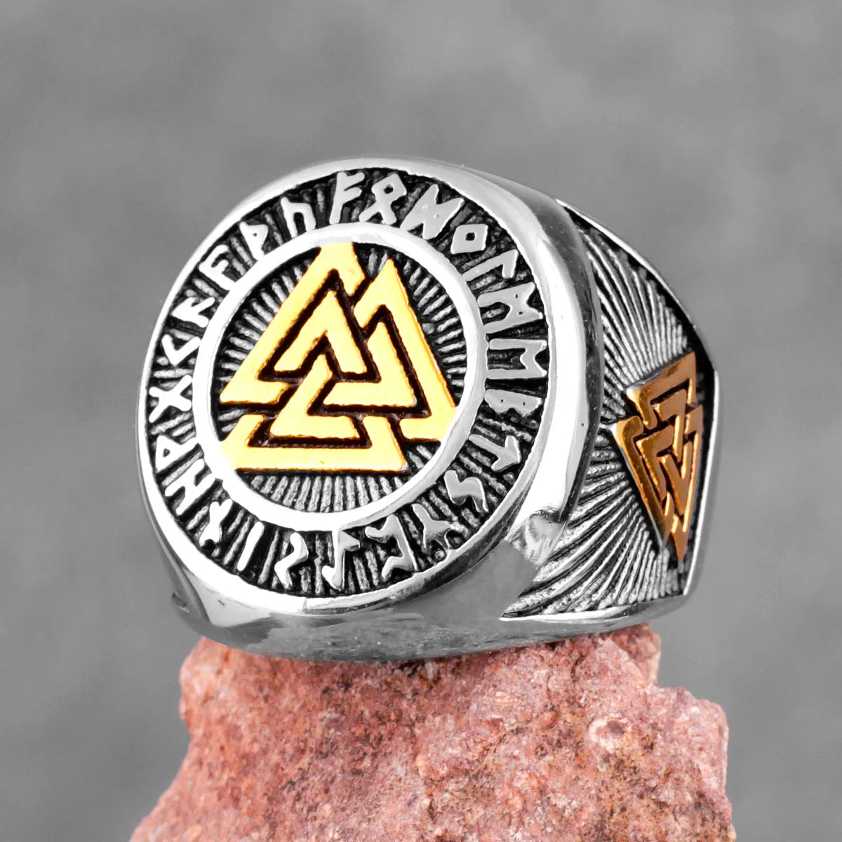 PENDRA Nordic Mythology Odin Steel Ring
