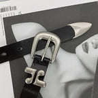 PENDRA Jadearae Genuine Leather Letter Luxury Belt
