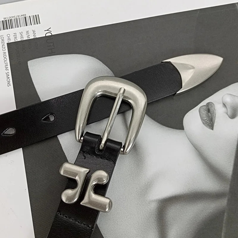 Unisex Genuine leather belts for Men Luxury Desiner Letter LL Women's Belt Female Plus Size Gothic Waistband Punk Jeans Belt