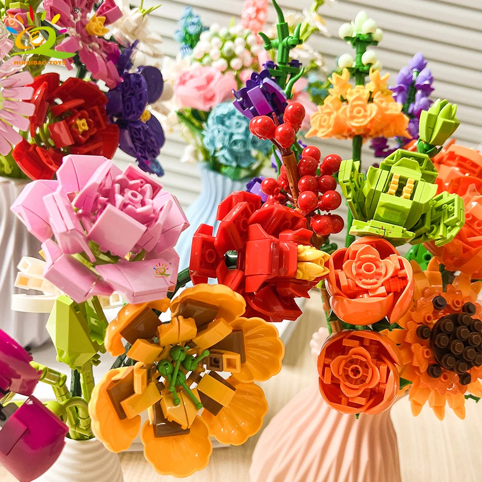 PENDRA Bouquet Plants Floral Building Set
