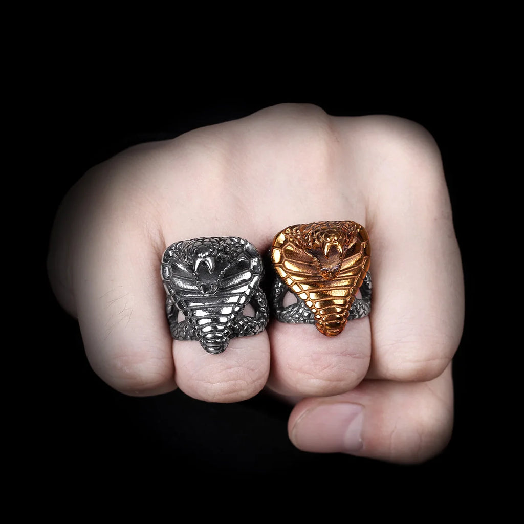 PENDRA Cobra Snake Animal Steel Ring