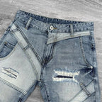 PENDRA Spliced Knee Length Shorts