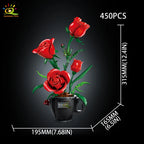 PENDRA Orchid Rose Floral Building Set