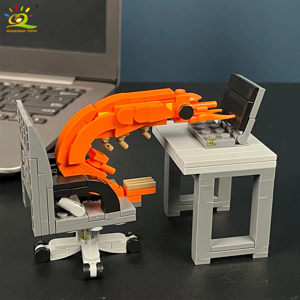 PENDRA Shrimp Figurines LED Building Set